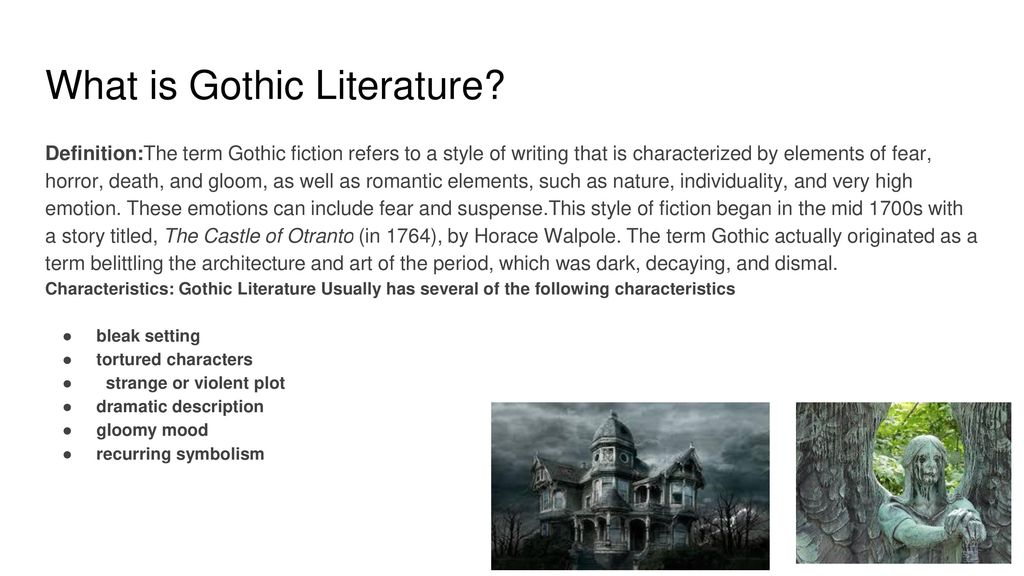 gothic literature essay
