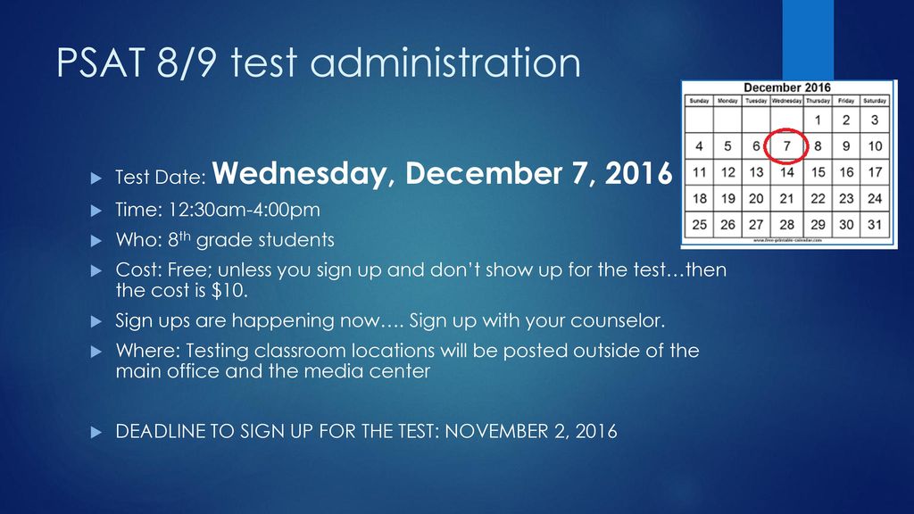 PSAT 8/9. ppt download