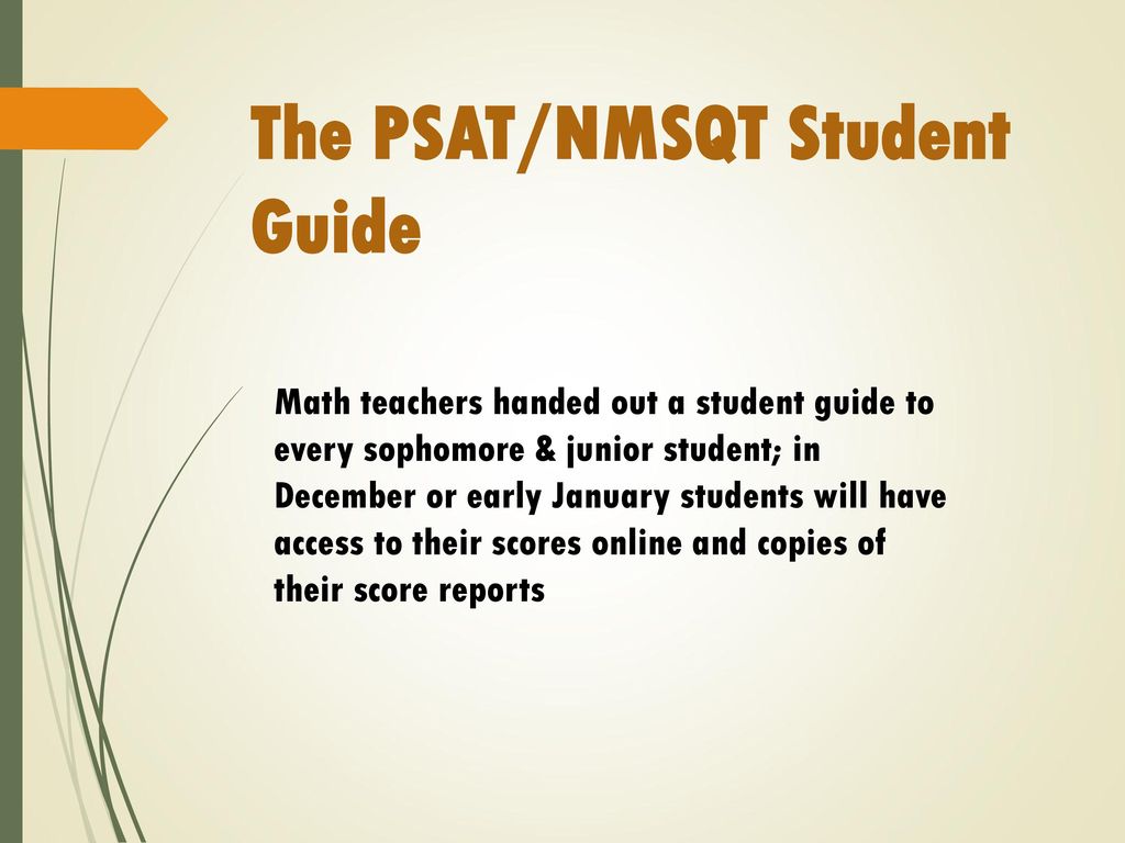 Getting Ready For The PSAT/NMSQT - Ppt Download