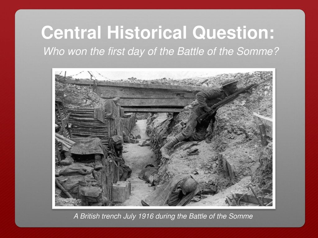 Central Historical Question: