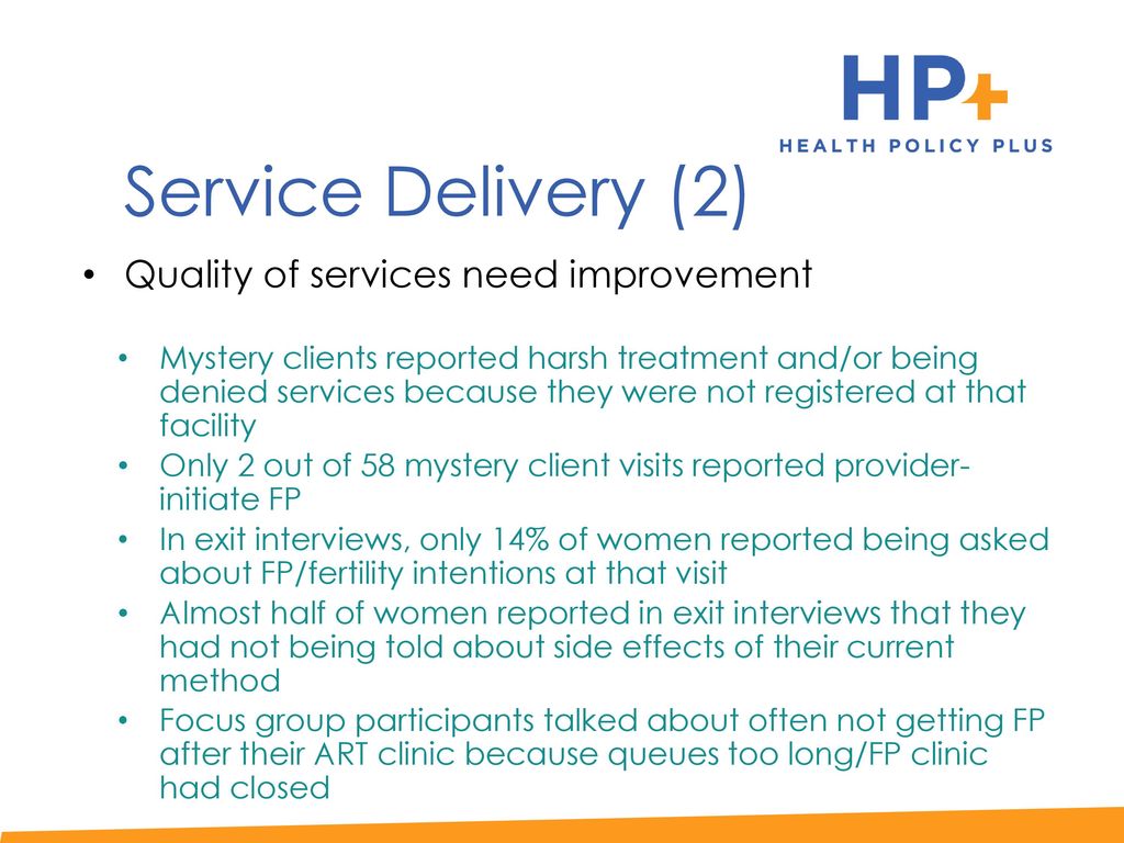 System Level Barriers To Fp Hiv Integration Services In Malawi Ppt Download