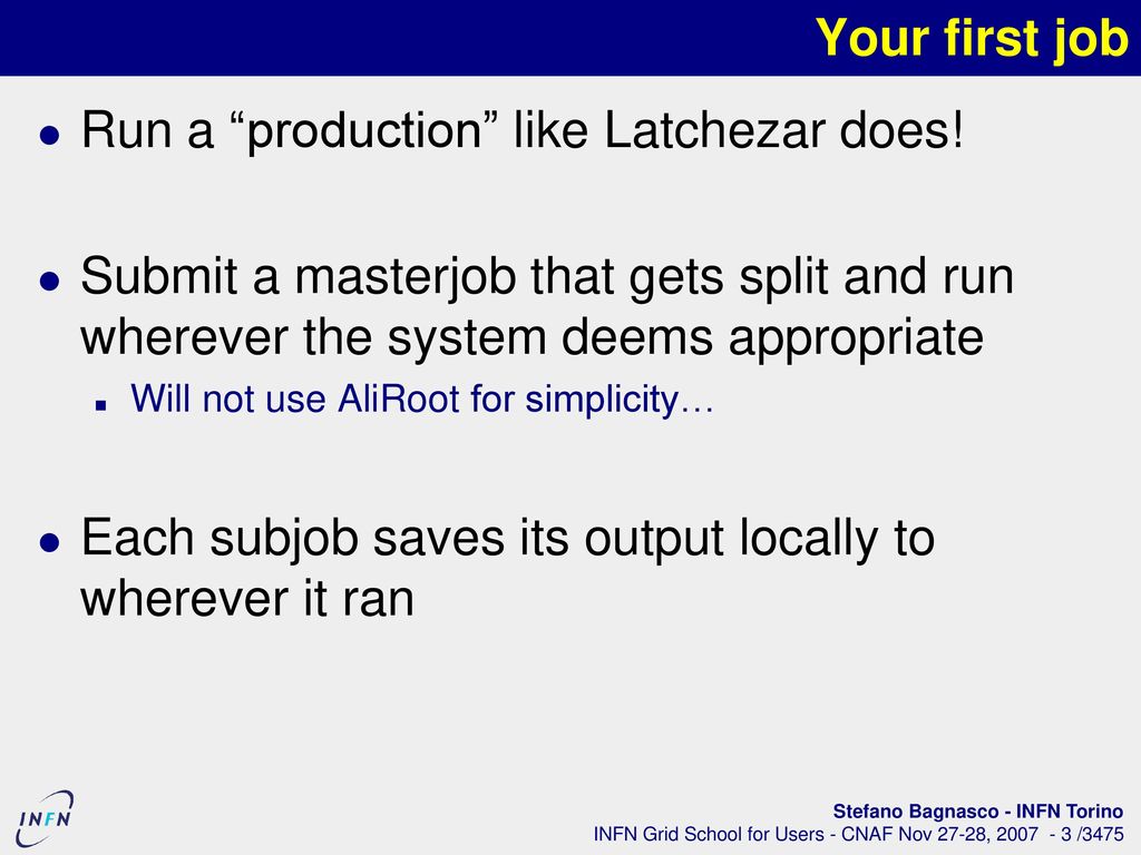 Run a production like Latchezar does!