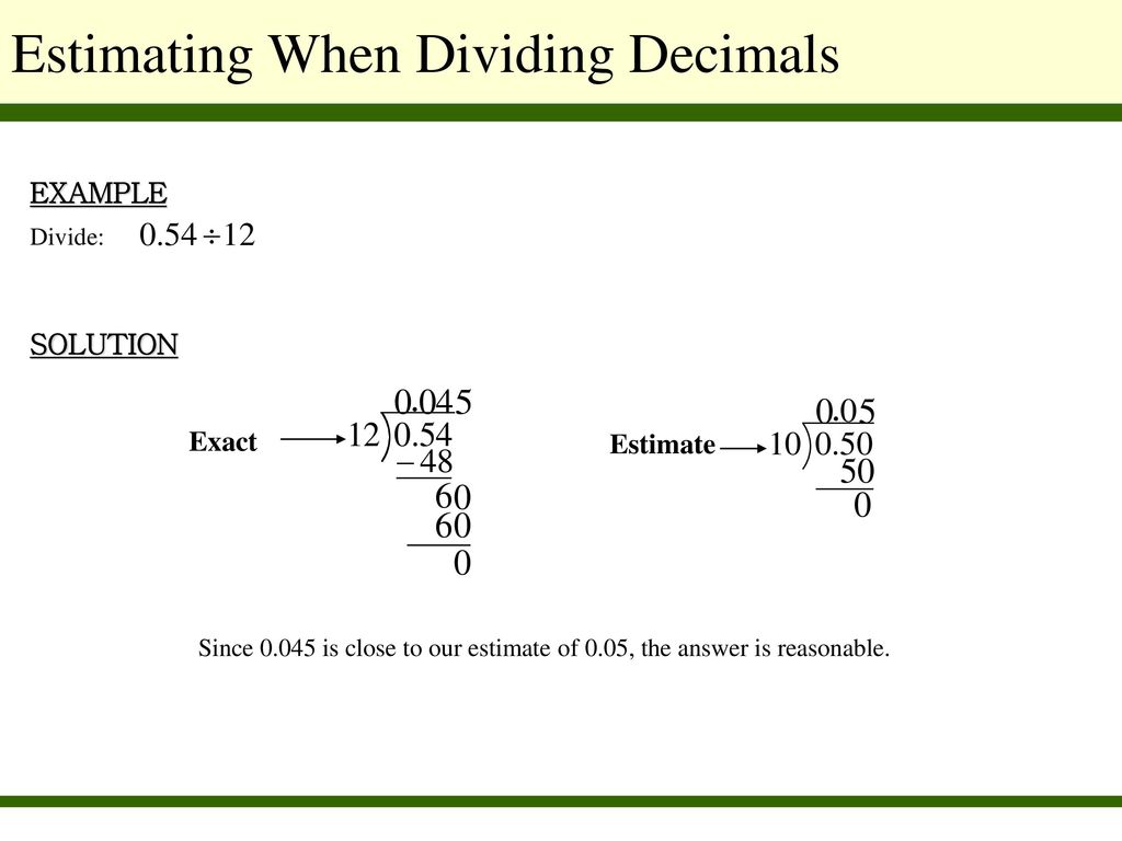 dividing decimals and order of operations - ppt download
