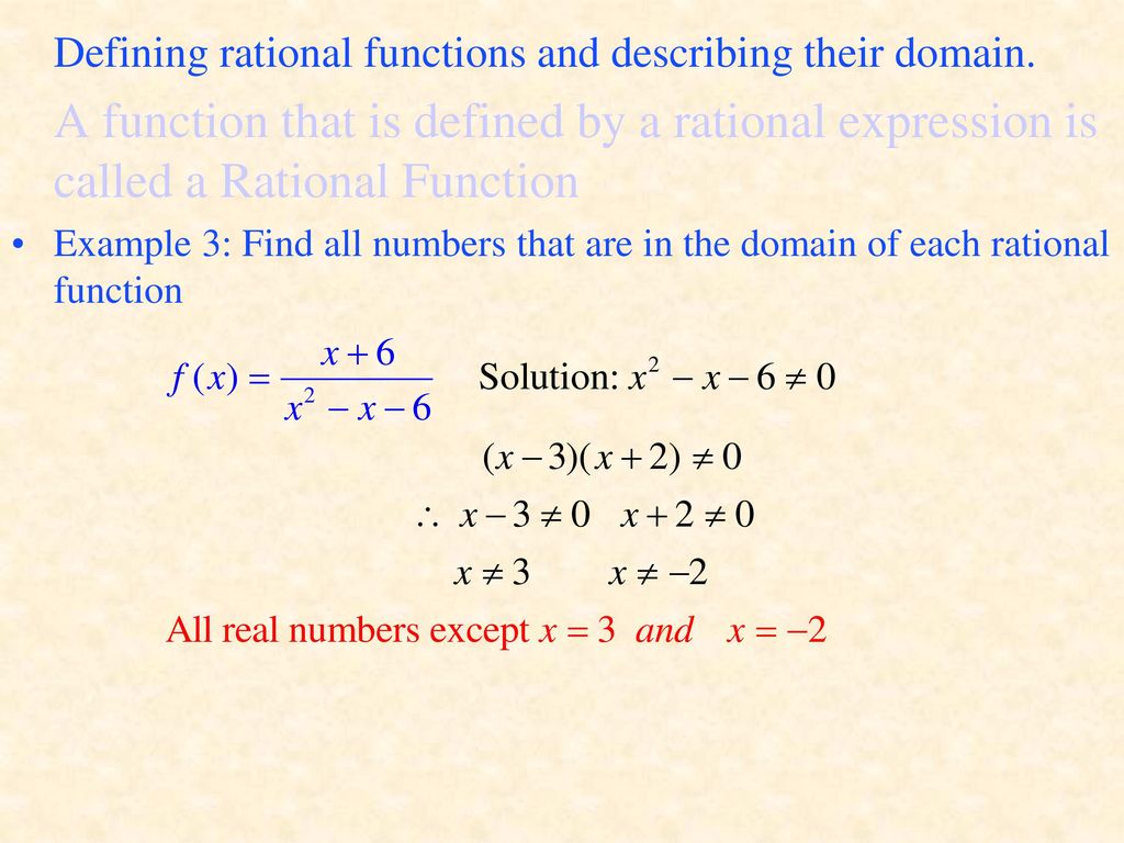 Graphs Of Rational Functions - Ppt Download