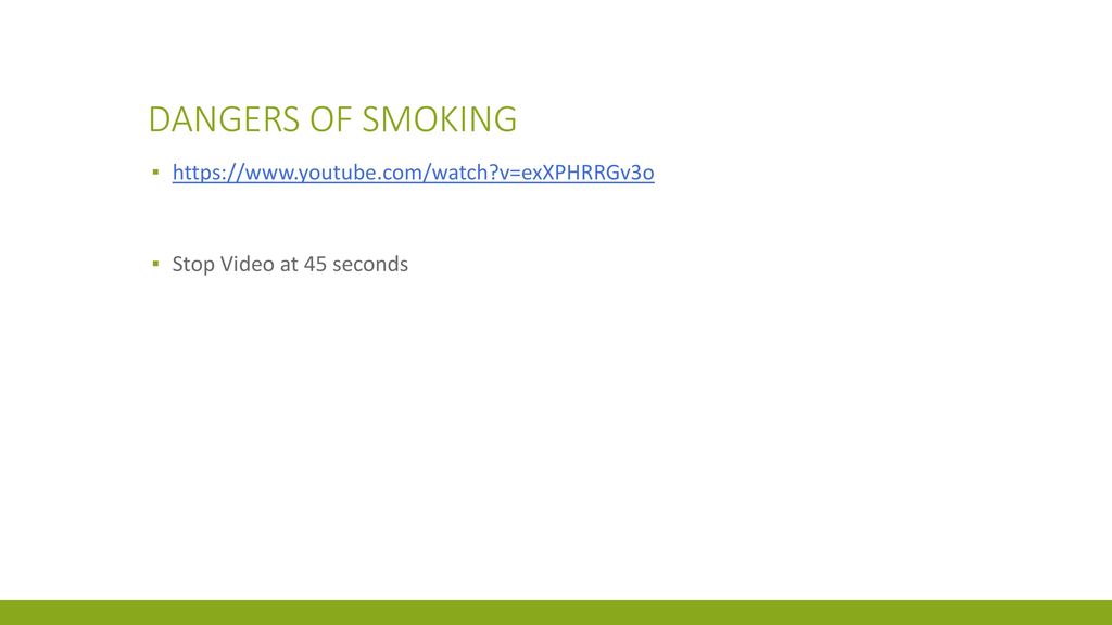 Dangers of Smoking   v=exXPHRRGv3o