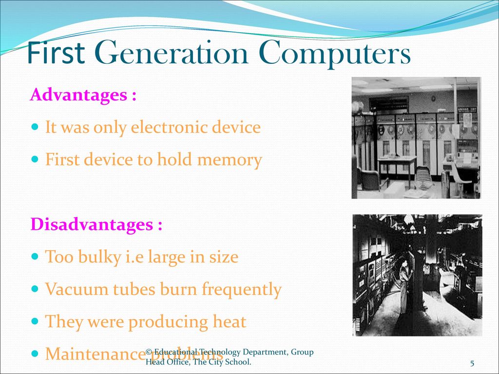 First Generation Computers