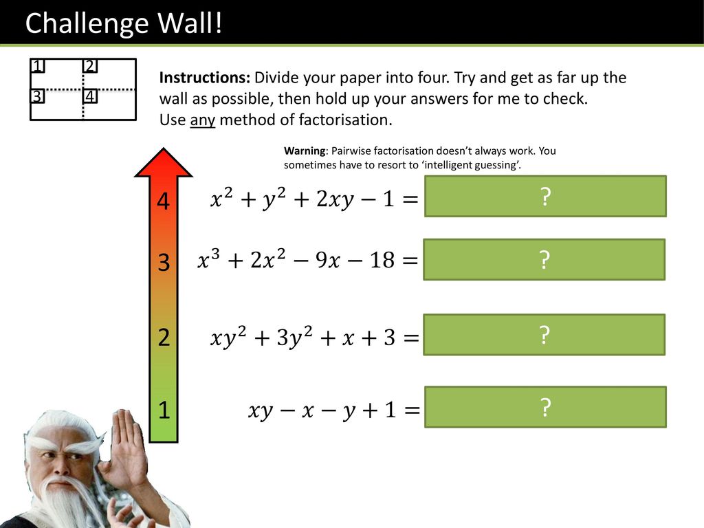 Algebra Factorising Linear And Quadratics Ppt Download