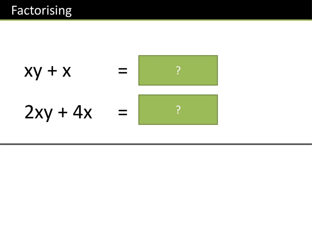 Algebra Factorising Linear And Quadratics Ppt Download