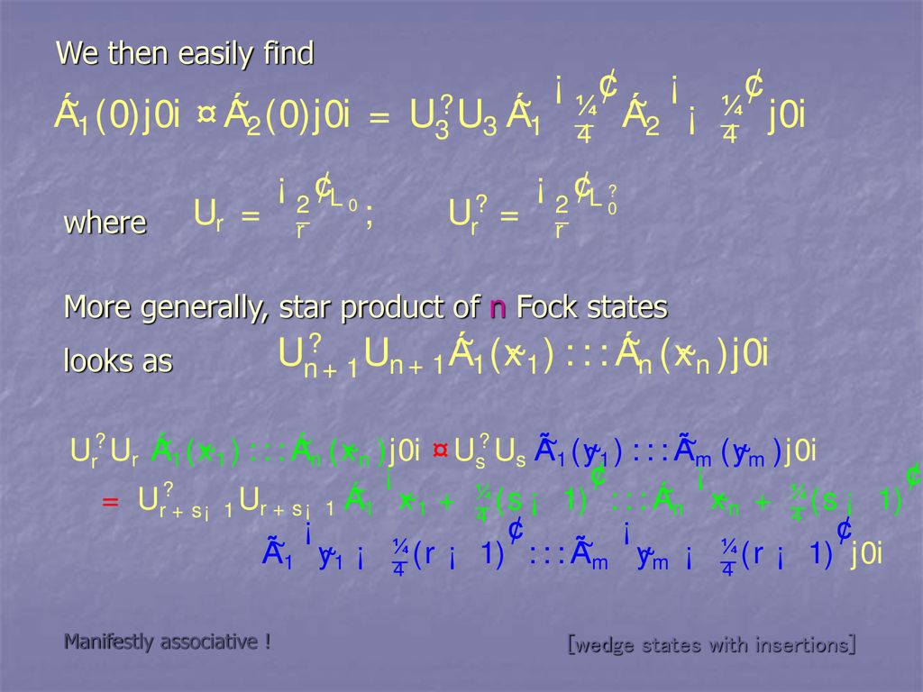 Analytic Results In Open String Field Theory Ppt Download
