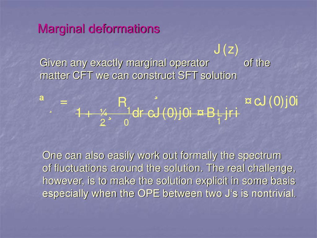 Analytic Results In Open String Field Theory Ppt Download