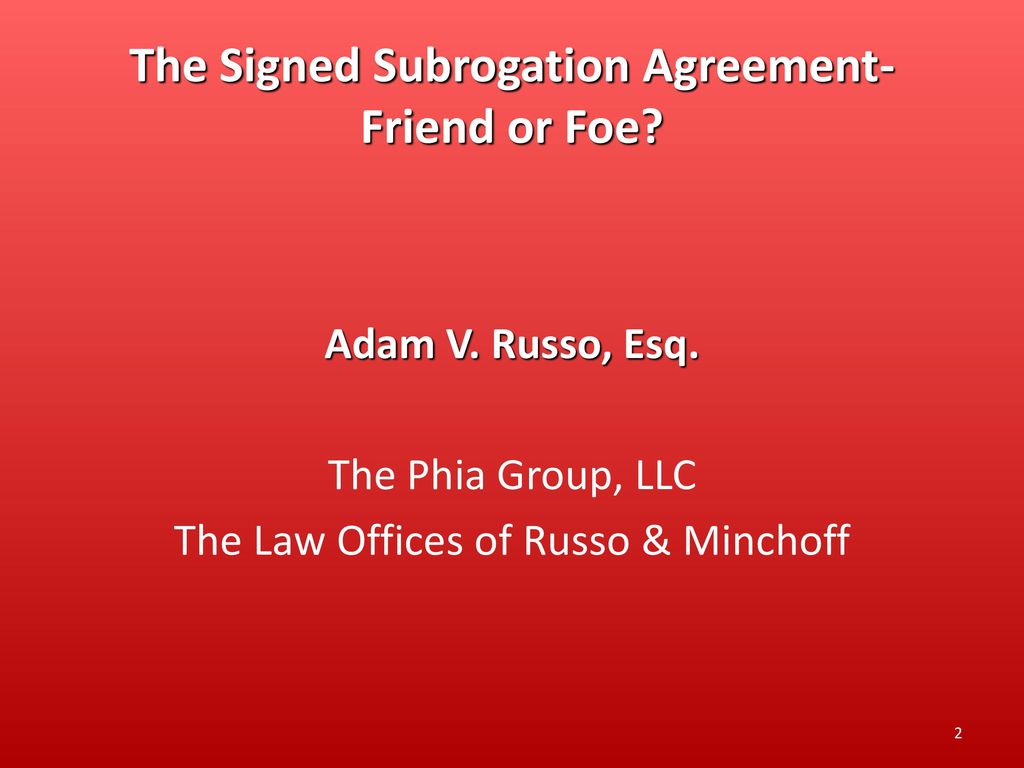 Nasp Conference 2025 Subrogation Rules Grata Odelle
