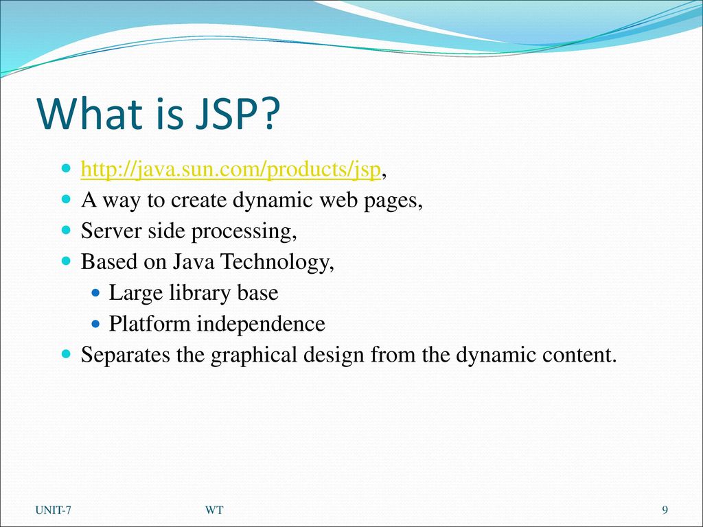 WEB TECHNOLOGIES – Unit VII - ppt download