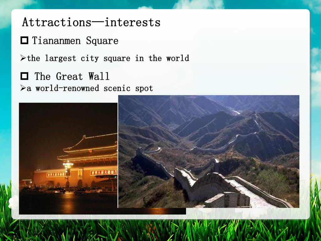 Attractions—interests