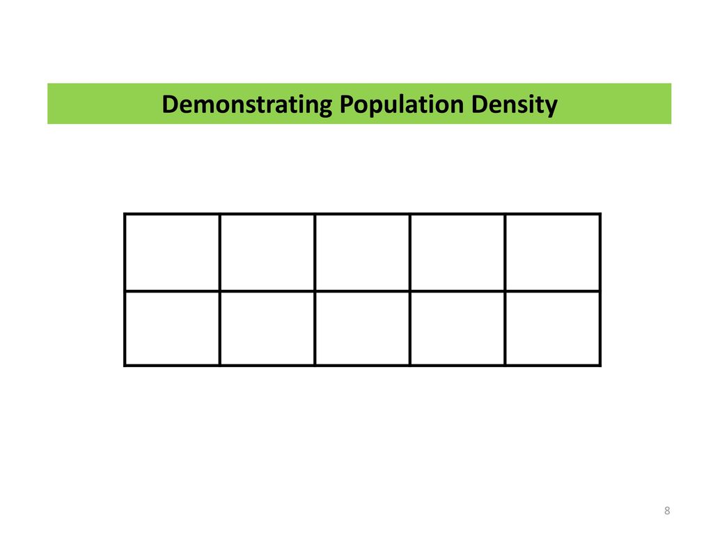 Demonstrating Population Density