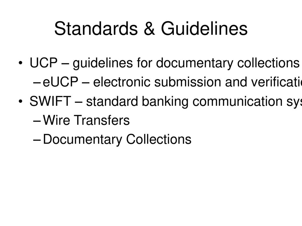 Standards & Guidelines