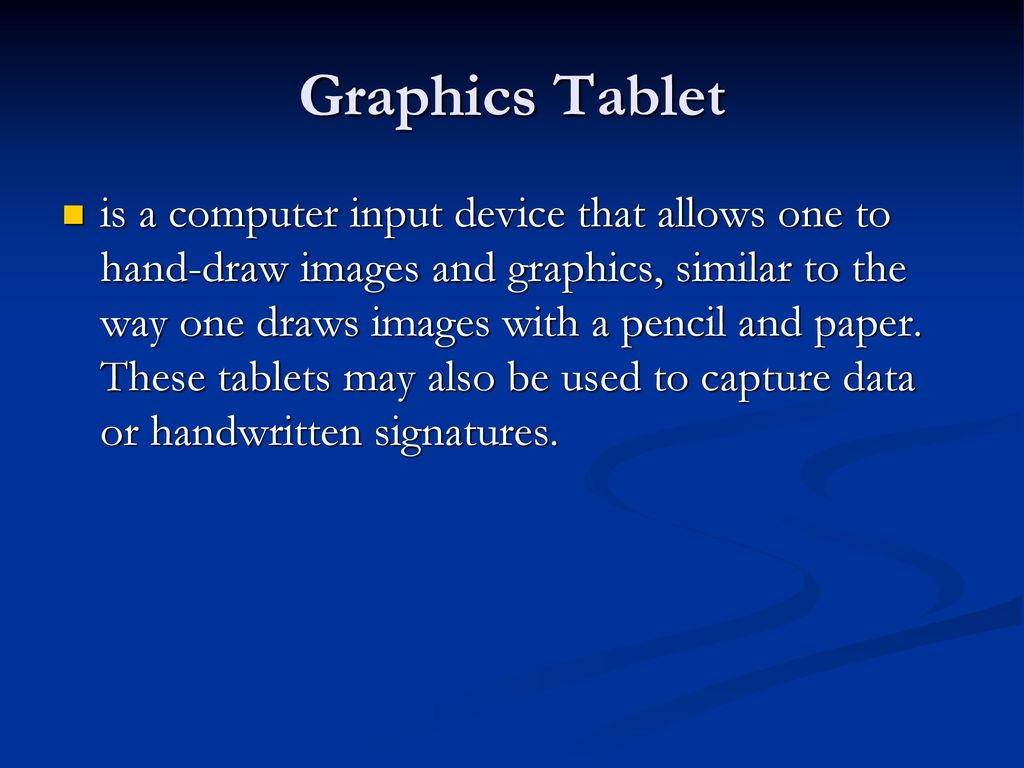 Graphics Tablet. - ppt download