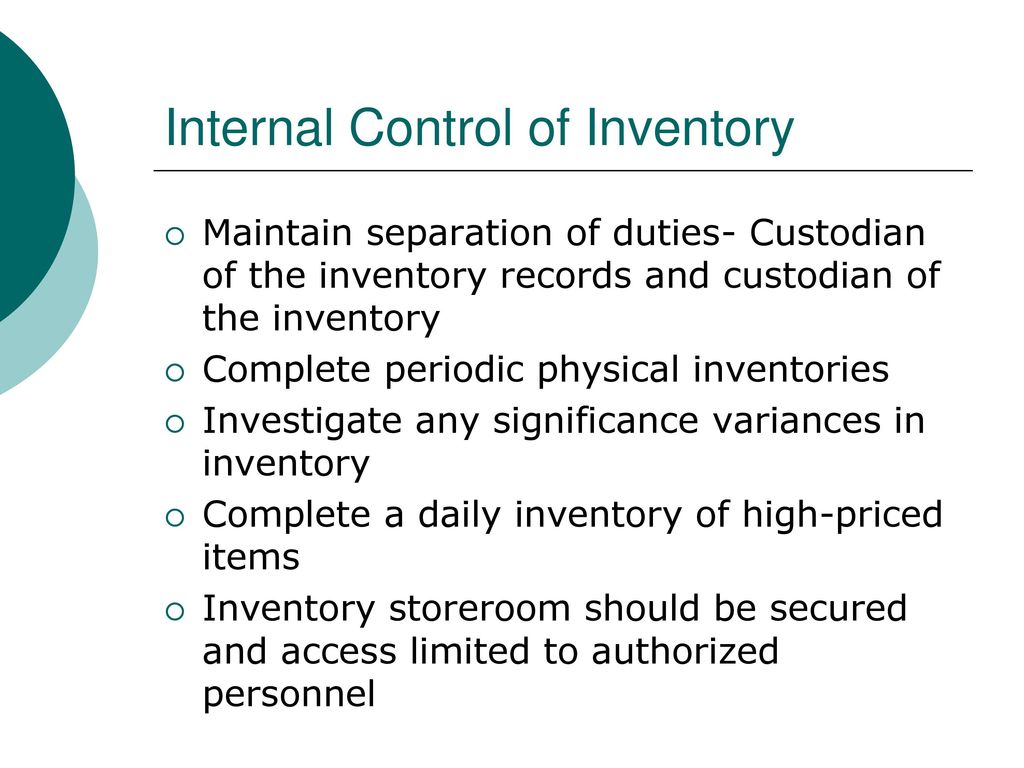 HFT 2401 Chapter 10 Inventory. - ppt download