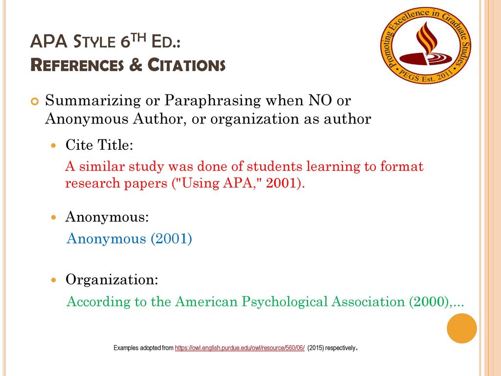 apa 6th edition reference page example