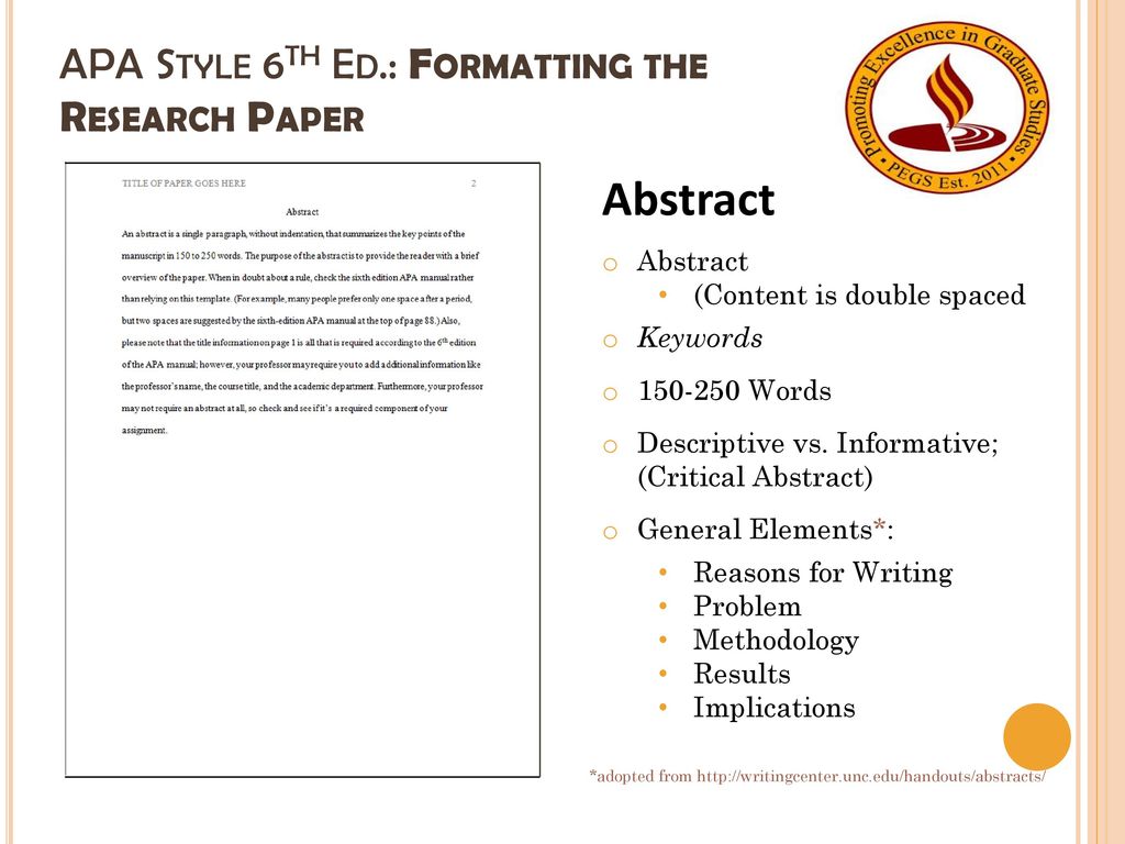 An Introduction To Apa Formatting Style 6th Ed Ppt Download