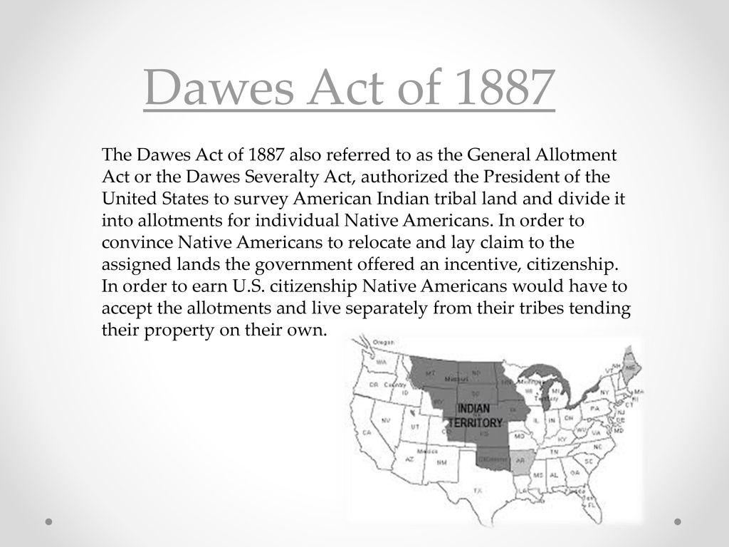 goals of the dawes act