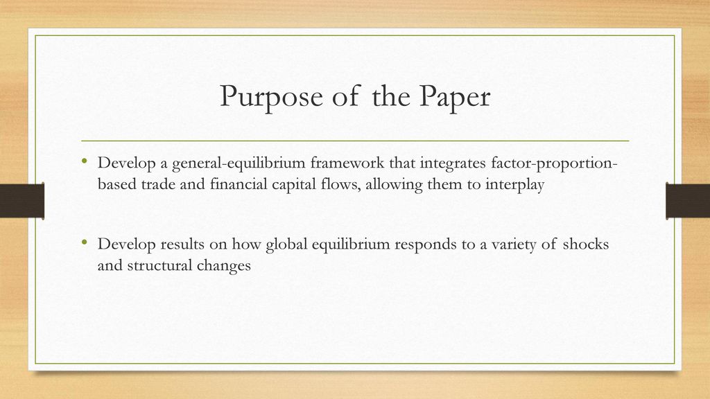 Industrial Structure And Capital Flows - Ppt Download