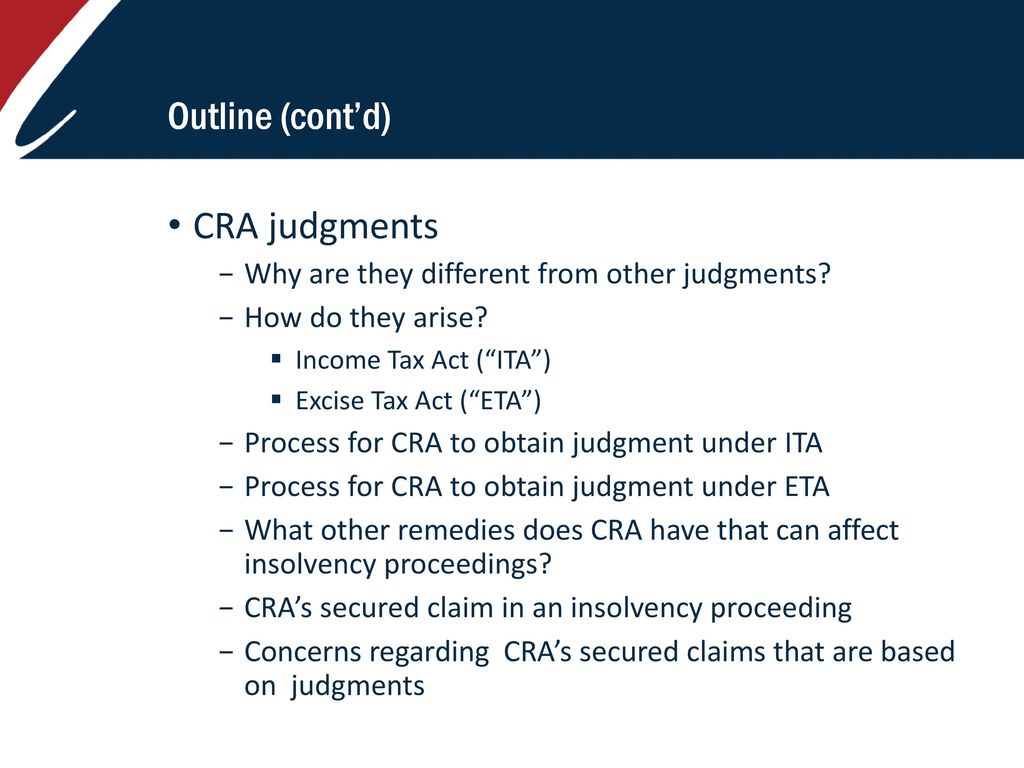 CAIRP Insolvency and Restructuring Forum 2017: Judgment Creditors - ppt ...