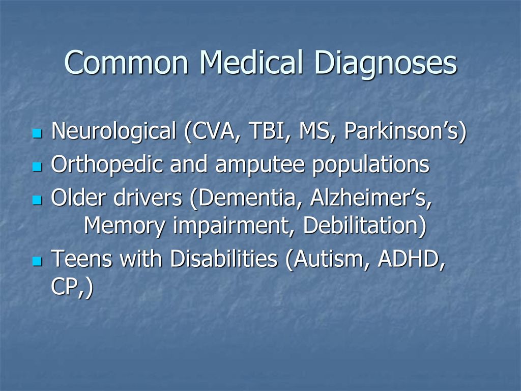 Common Medical Diagnoses