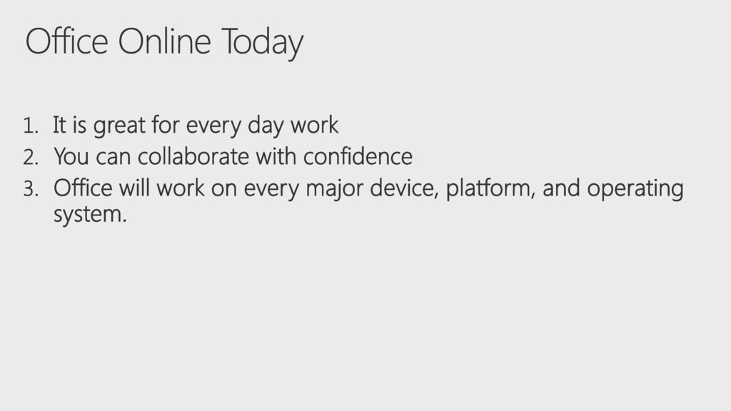 Office Online Today It is great for every day work