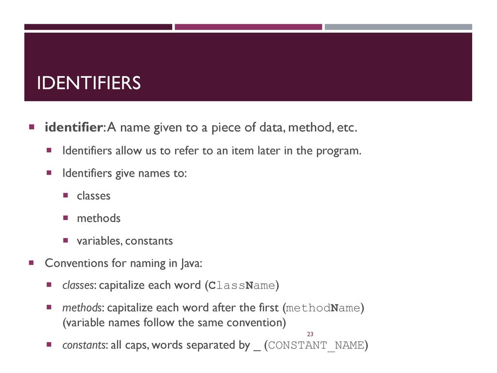 Chapter 3 GC 101 Java Fundamentals. - ppt download