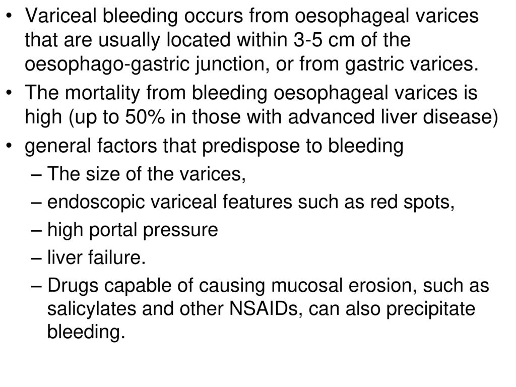 general factors that predispose to bleeding