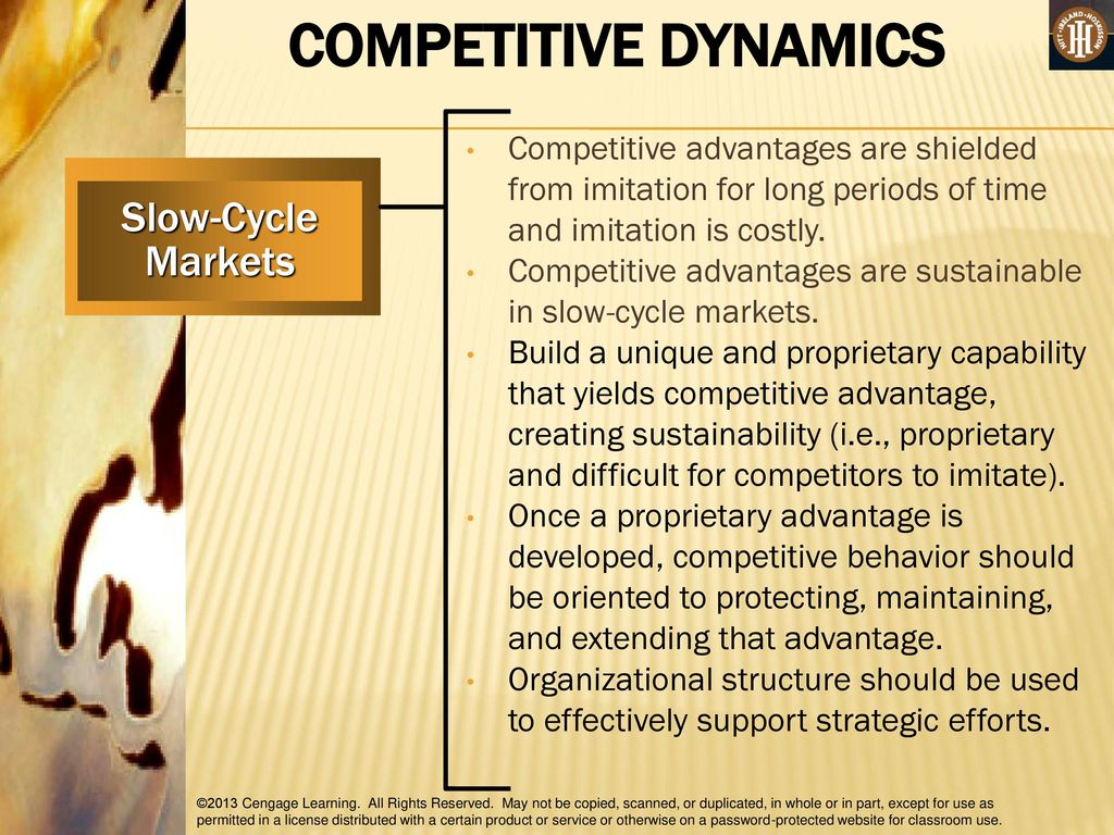 COMPETITIVE DYNAMICS Slow-Cycle Markets