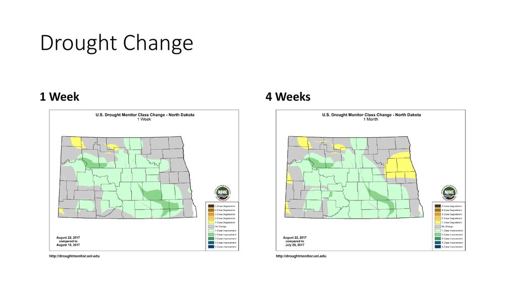 Drought Change 1 Week 4 Weeks