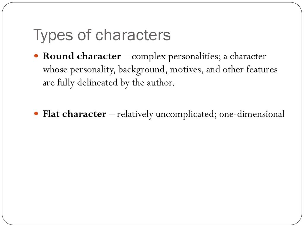 Plot Structure and Characterization - ppt download