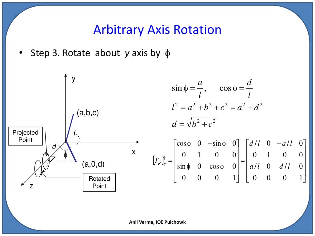 3D Transformation. - ppt download