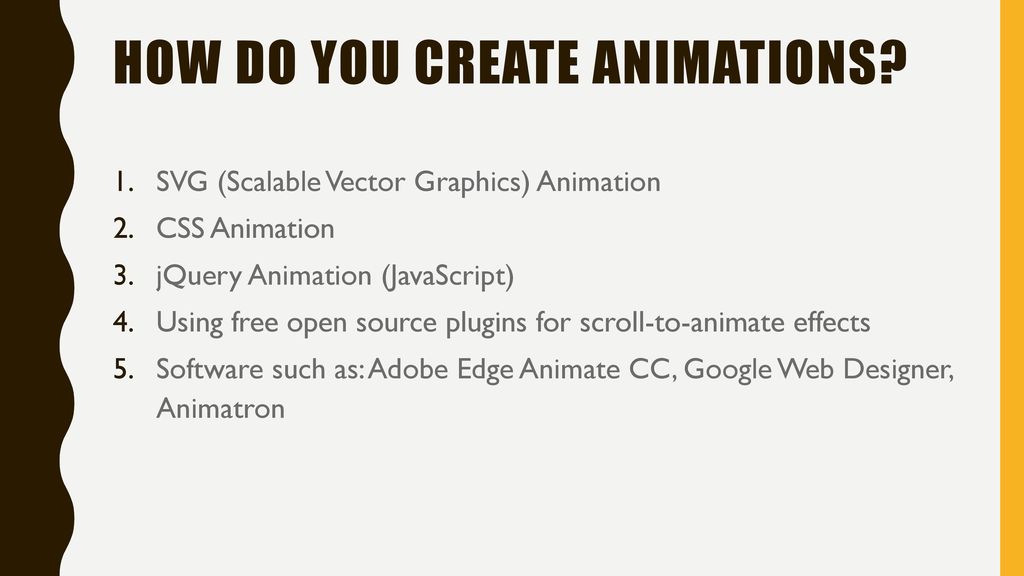 Download Animation For The Web Ppt Download