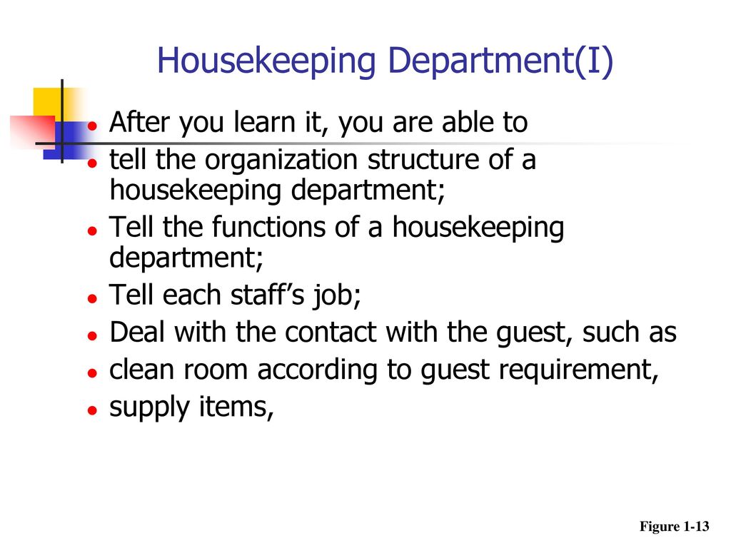 Housekeeping Department(I)