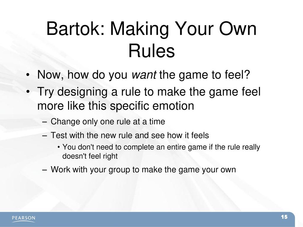 Bartok: Making Your Own Rules
