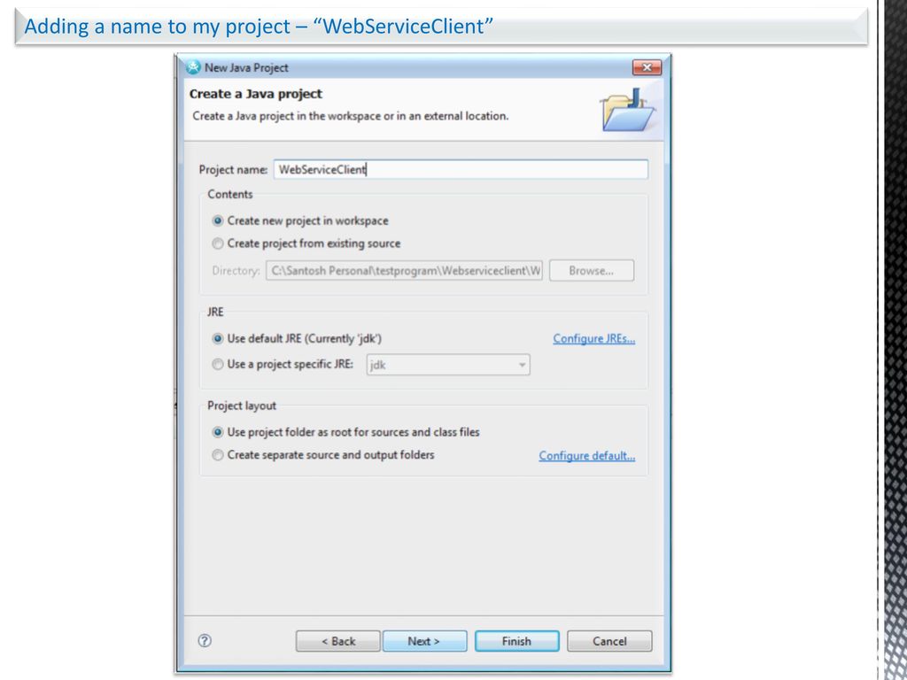 create web service client from w