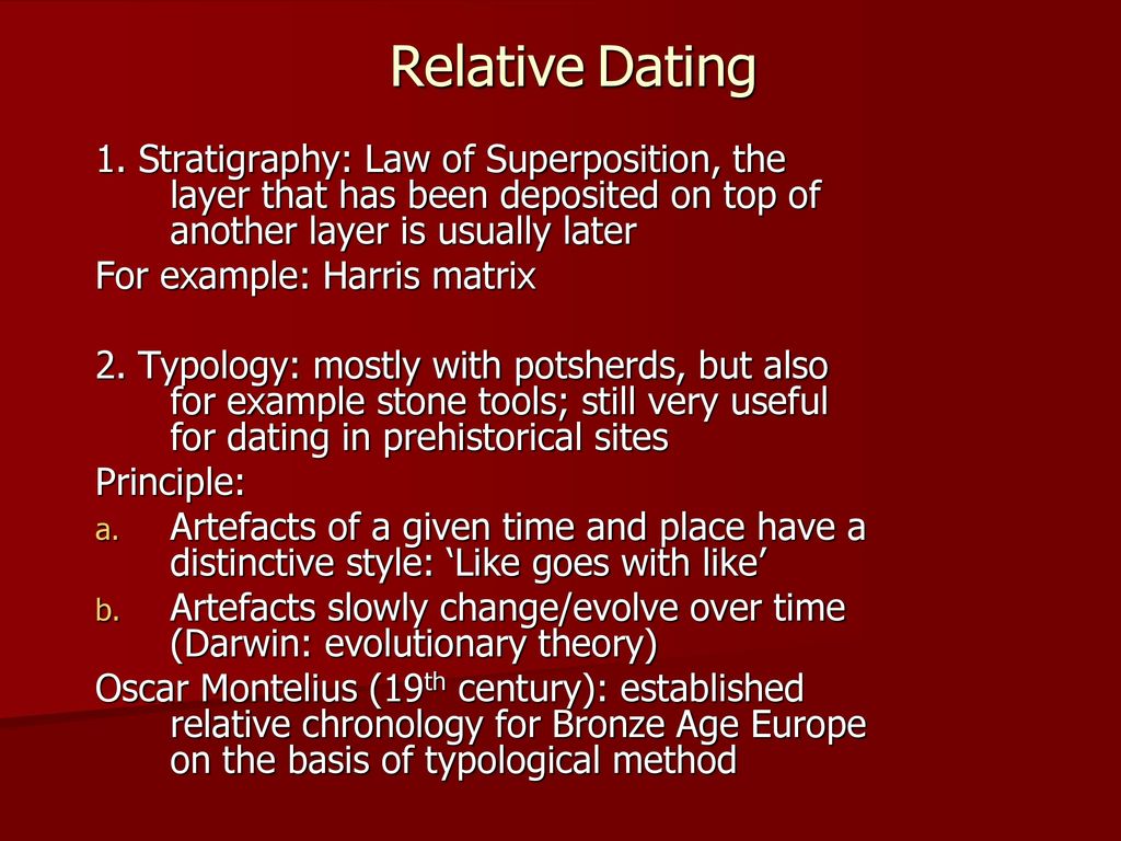 what is dating in archaeology