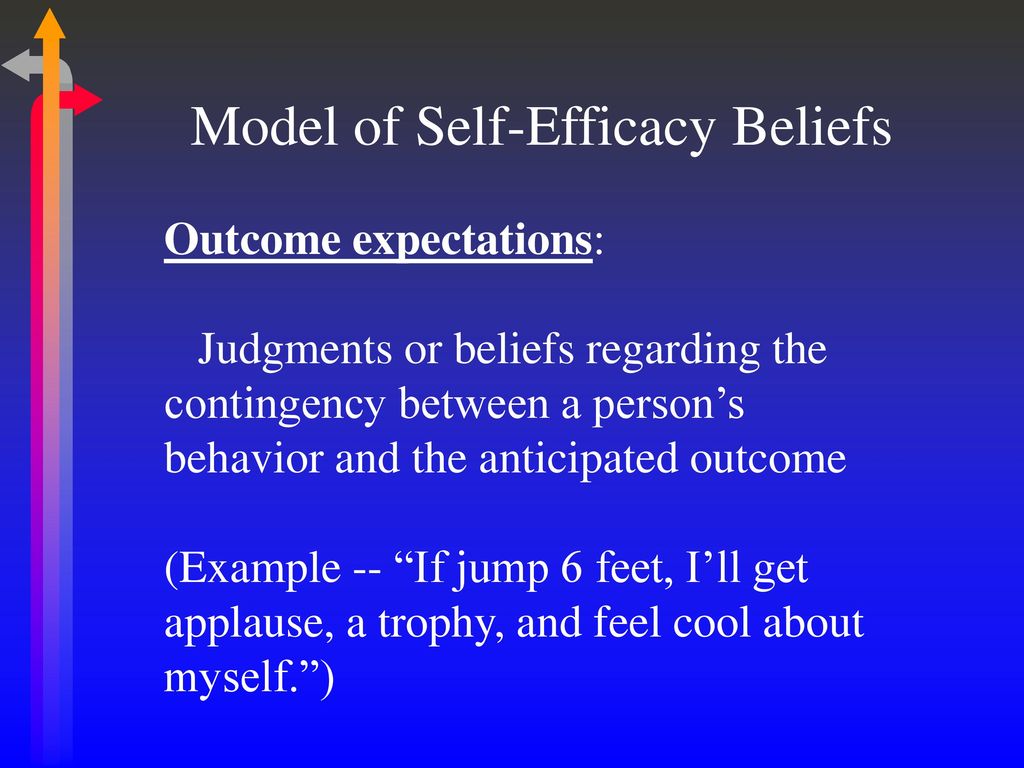 The Role of Expectancy & Self-Efficacy Beliefs - ppt download