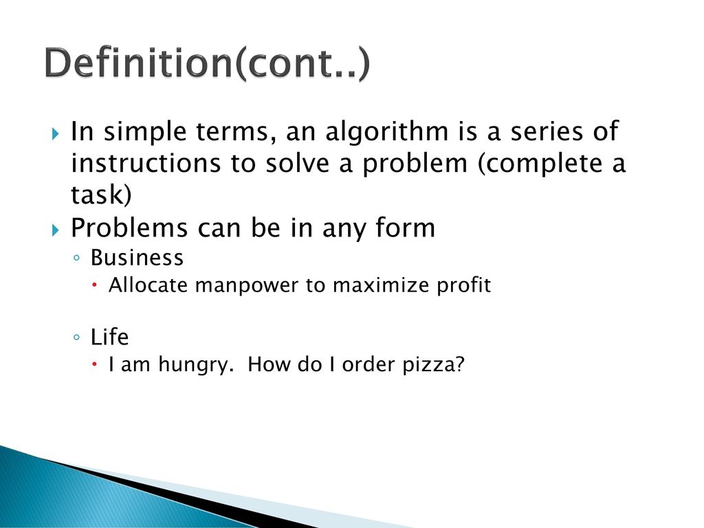 ALGORITHMS part ppt download
