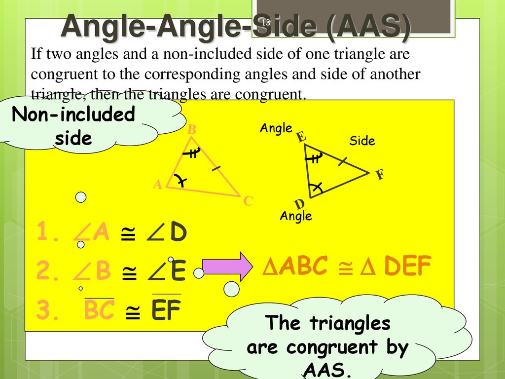 Proving Triangles Congruent Ppt Download
