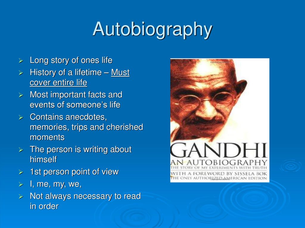 Autobiographical Genres - ppt download