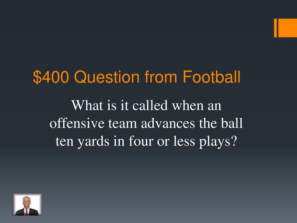 $400 Question from Football
