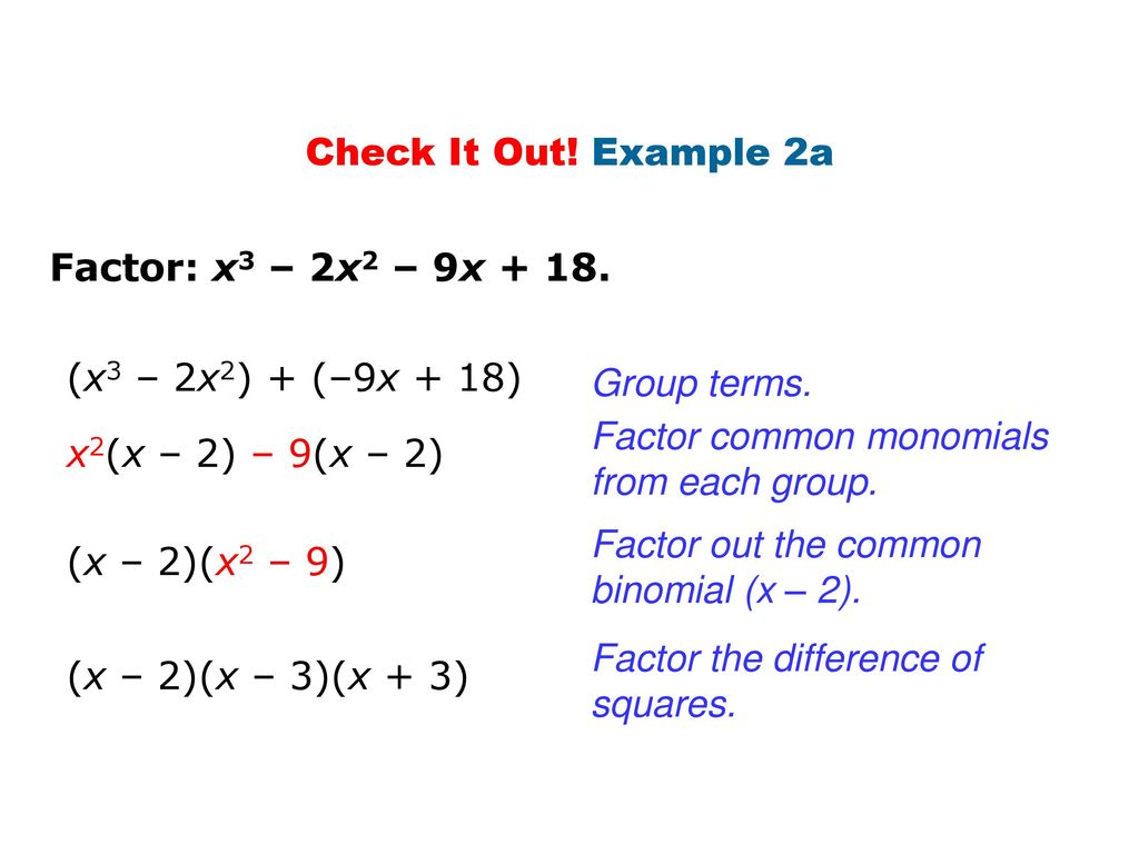 Warm Up Factor Each Expression 1 3x 6y 3 X 2y 2 B2 Ppt Download