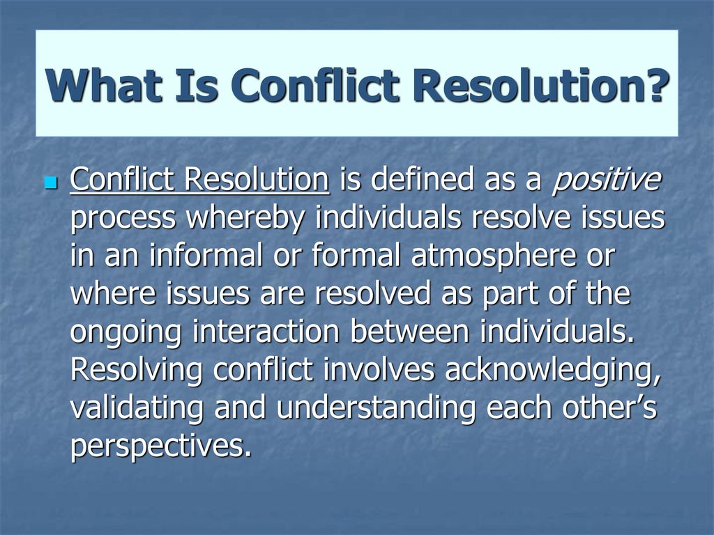 Conflict Resolution & De-escalation Training - ppt download