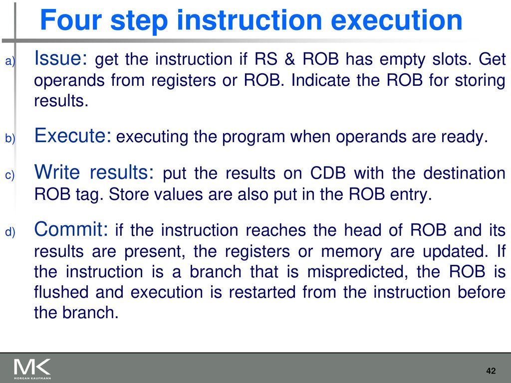 Four step instruction execution
