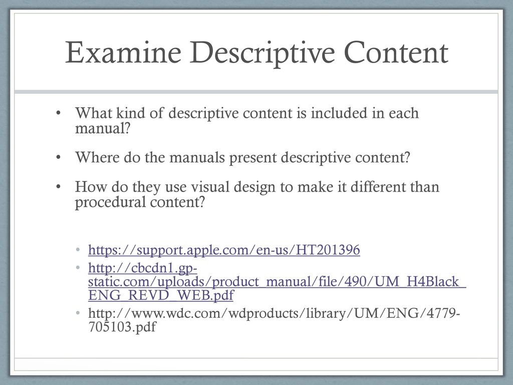 Technical Manual Writing and Content - ppt download