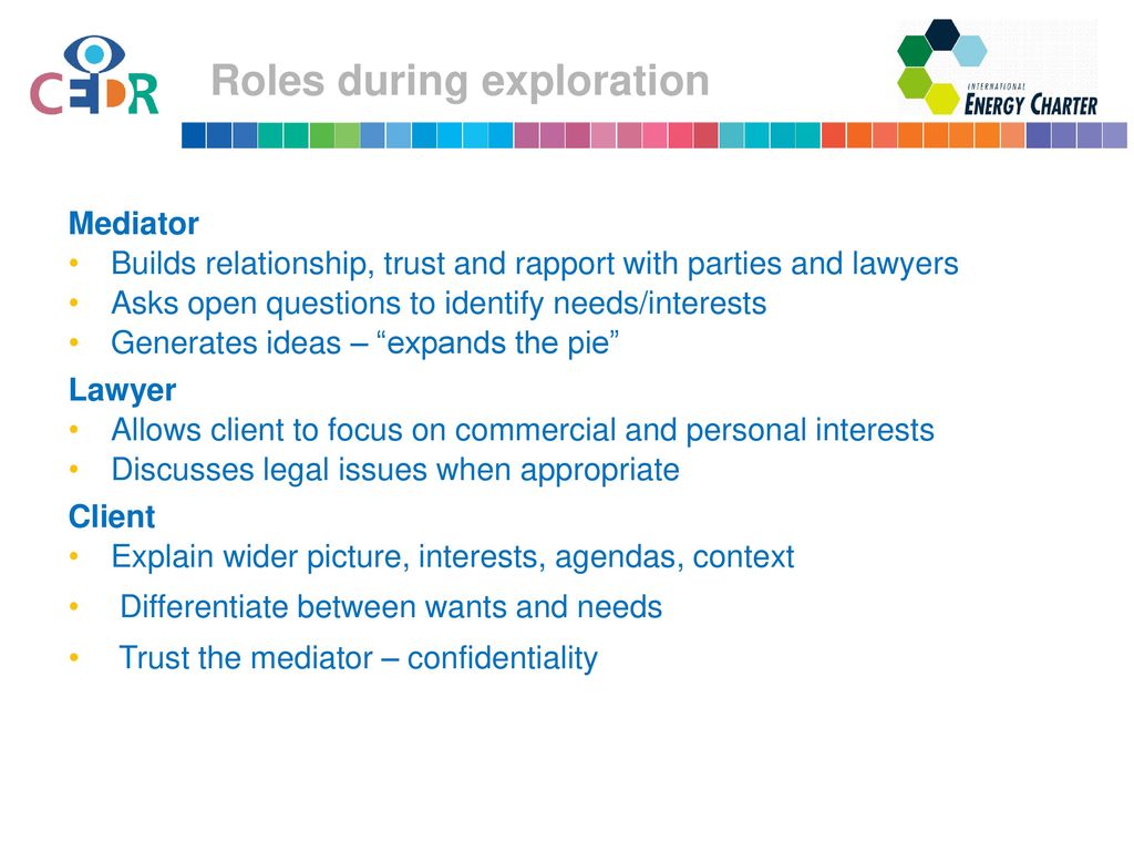 Roles during exploration