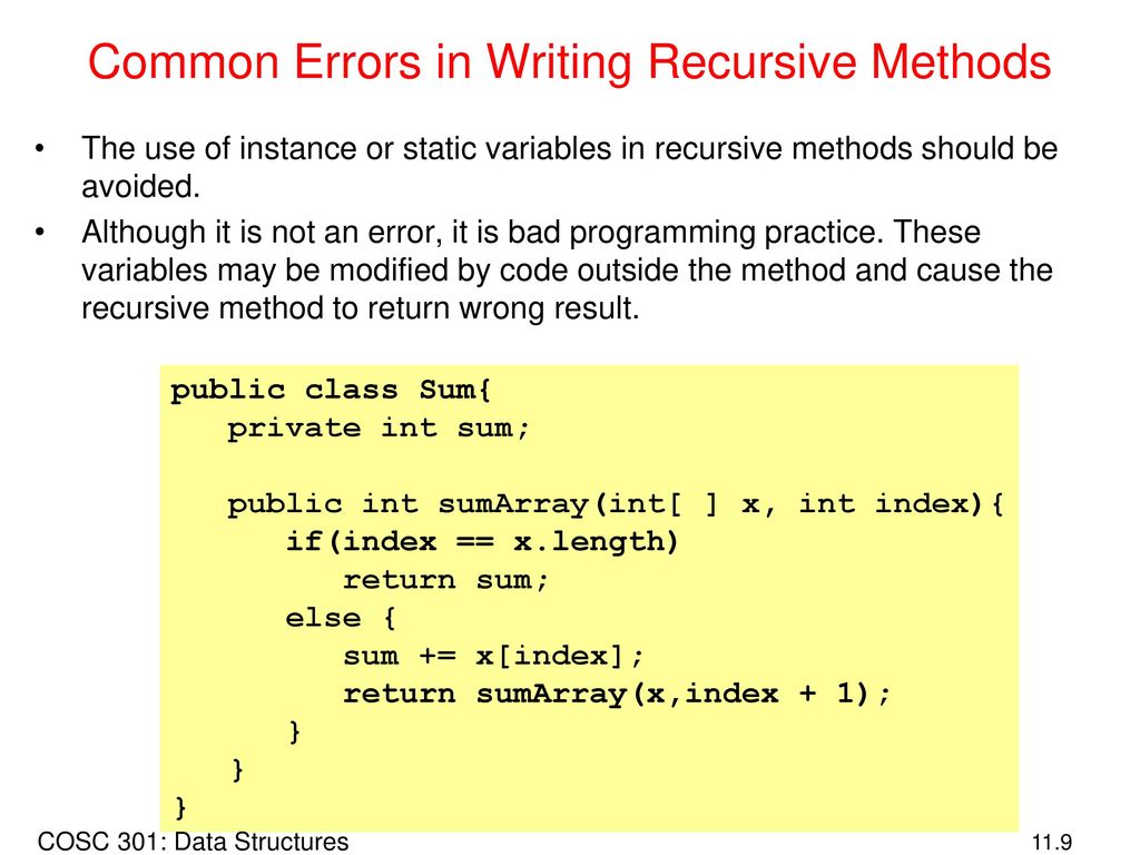More on Recursive Recursion vs. Iteration Why Recursion? - ppt download